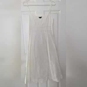 Theory White Cotton Dress